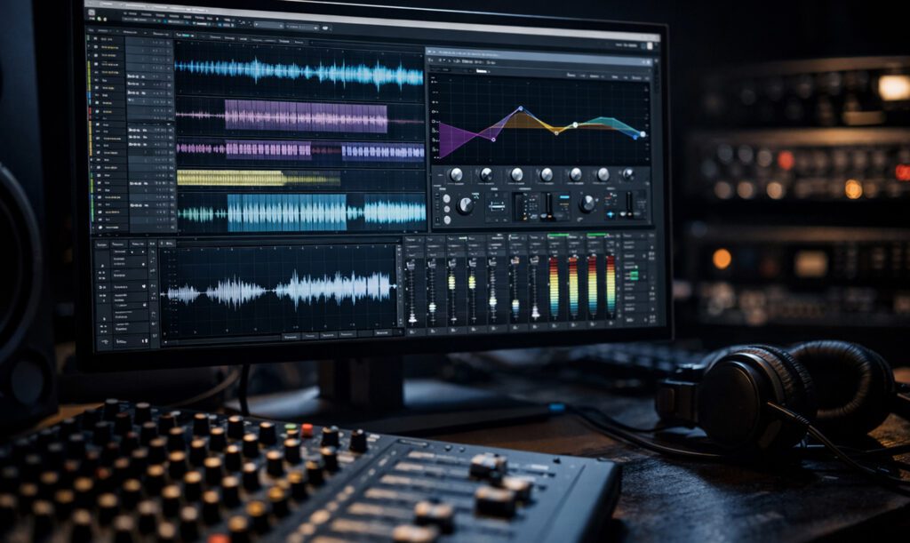 Audio mixing and editing focused on clarity and sound quality.